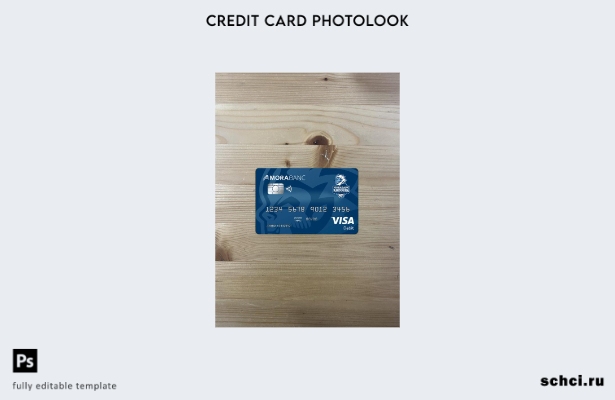 цифровая загрузка Андорра Морабанк Visa дебетовый фотошаблон лицевой стороны